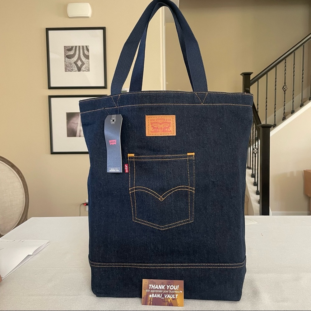 Levi’s® Back Pocket Denim Tote Bag 17x17x6